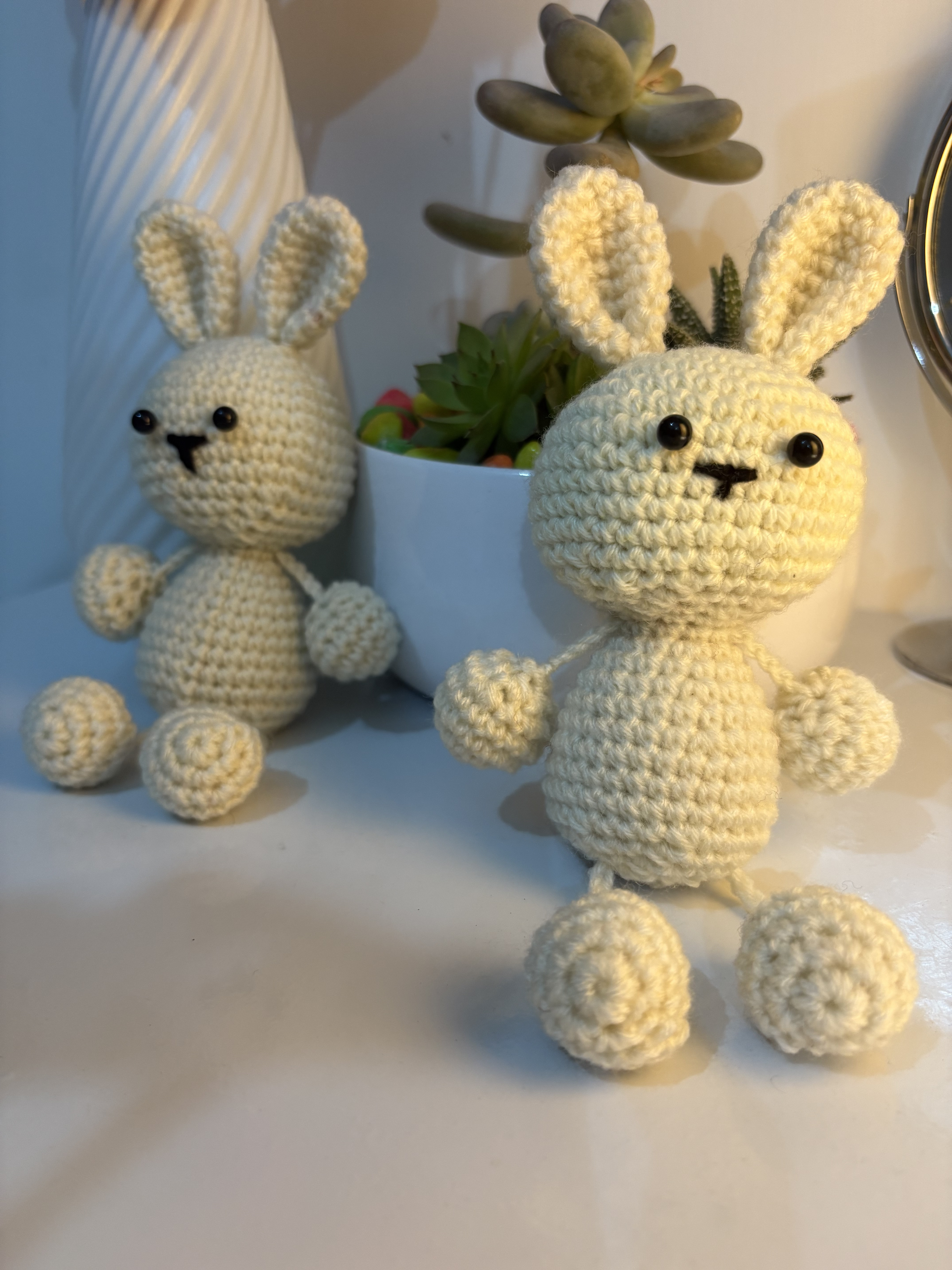 Crochet bunny plush toys